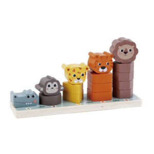 Zookabee Wooden Number & Animal Stacking Puzzle
