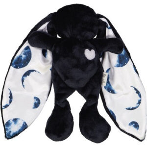 Tiger-Lily Navy Fleece Cuddle Bunny with Print Ears