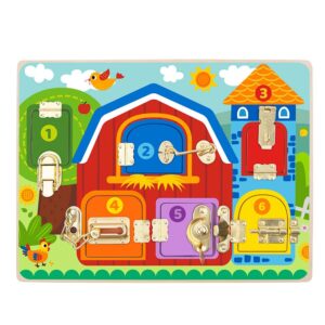 Tooky Toy Latches Activity Board